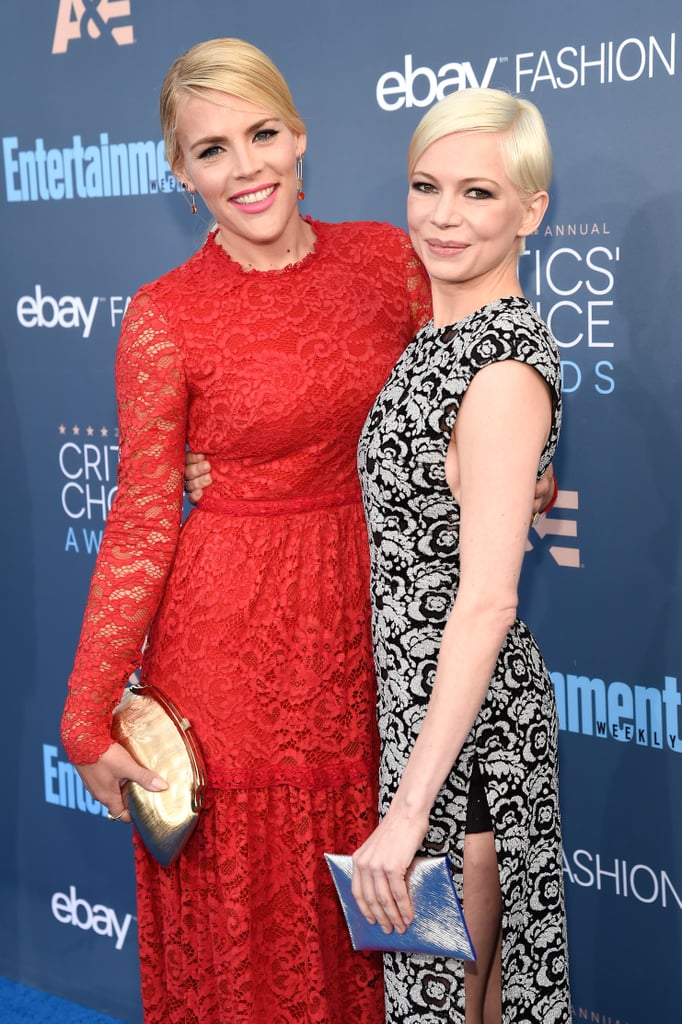 Busy Philipps and Michelle Williams at 2017 Critics' Choice
