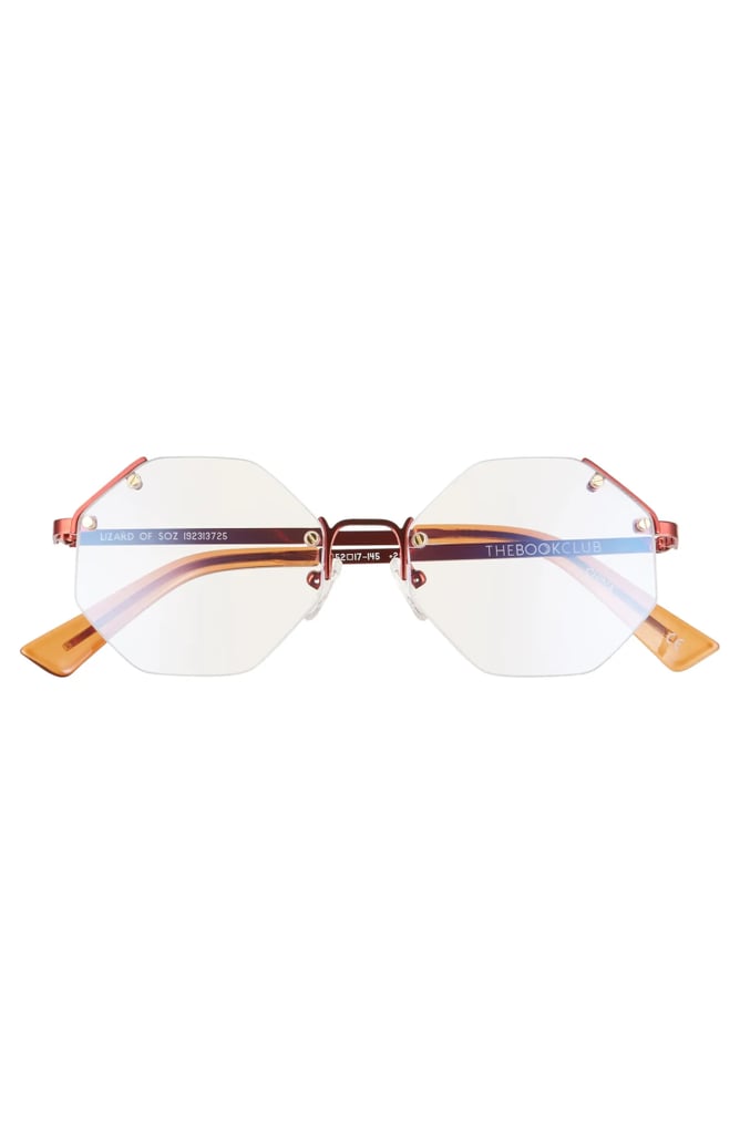 Rimless Octagonal Blue Light Blocking Reading Glasses