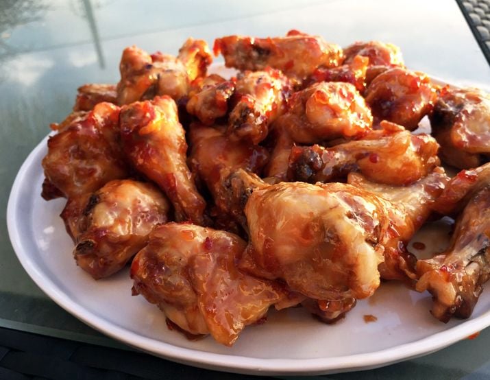 ChiliGlazed Wings Alton Brown's GameDay Recipes POPSUGAR Food Photo 9