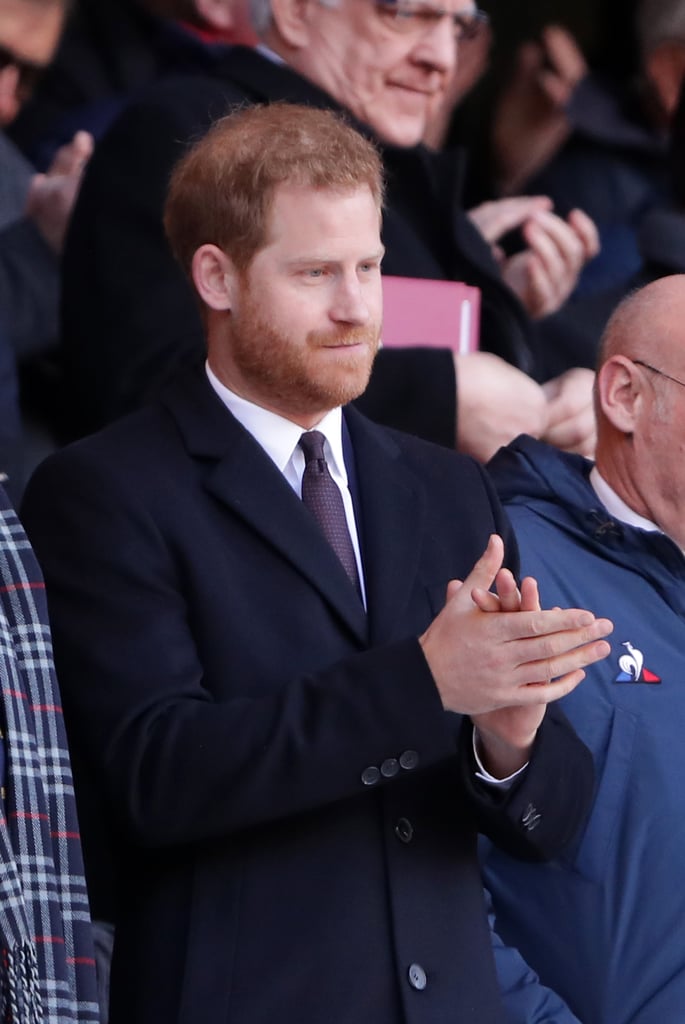 Prince Harry at Six Nations Rugby Match February 2019