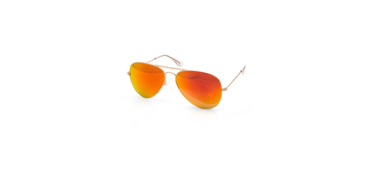 aqs mirrored unisex aviator sunglasses