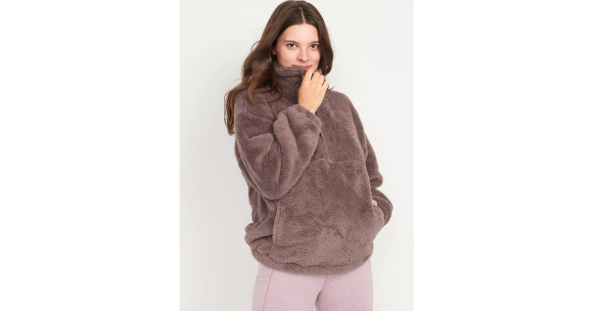 Maternity discount sherpa pullover