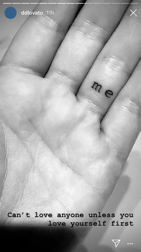 Demi Lovato's "Me" Tattoo