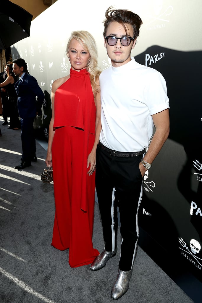 Pamela Anderson and Son at Sea Shepherd Charity Event 2017