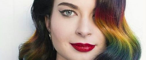 Rainbow Ombre Hair Technique