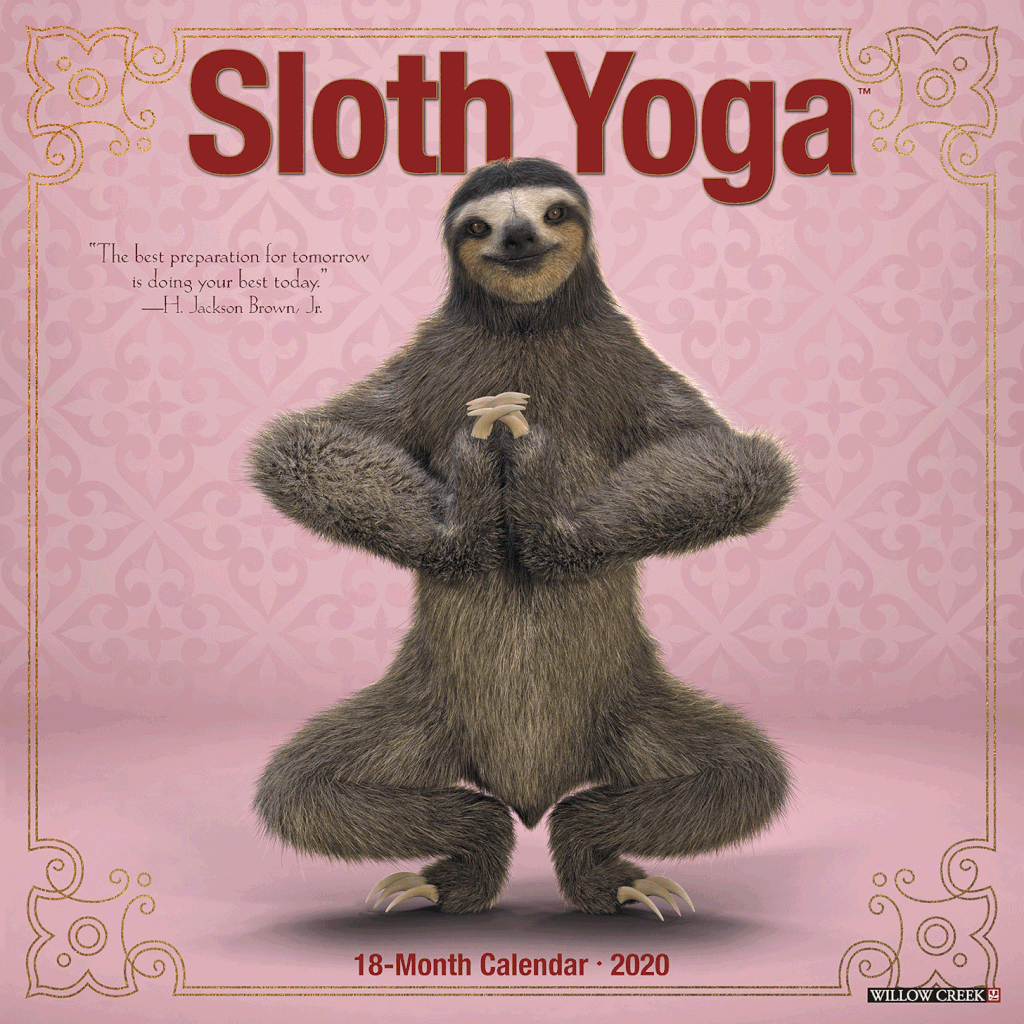 Sloth Yoga Calendar
