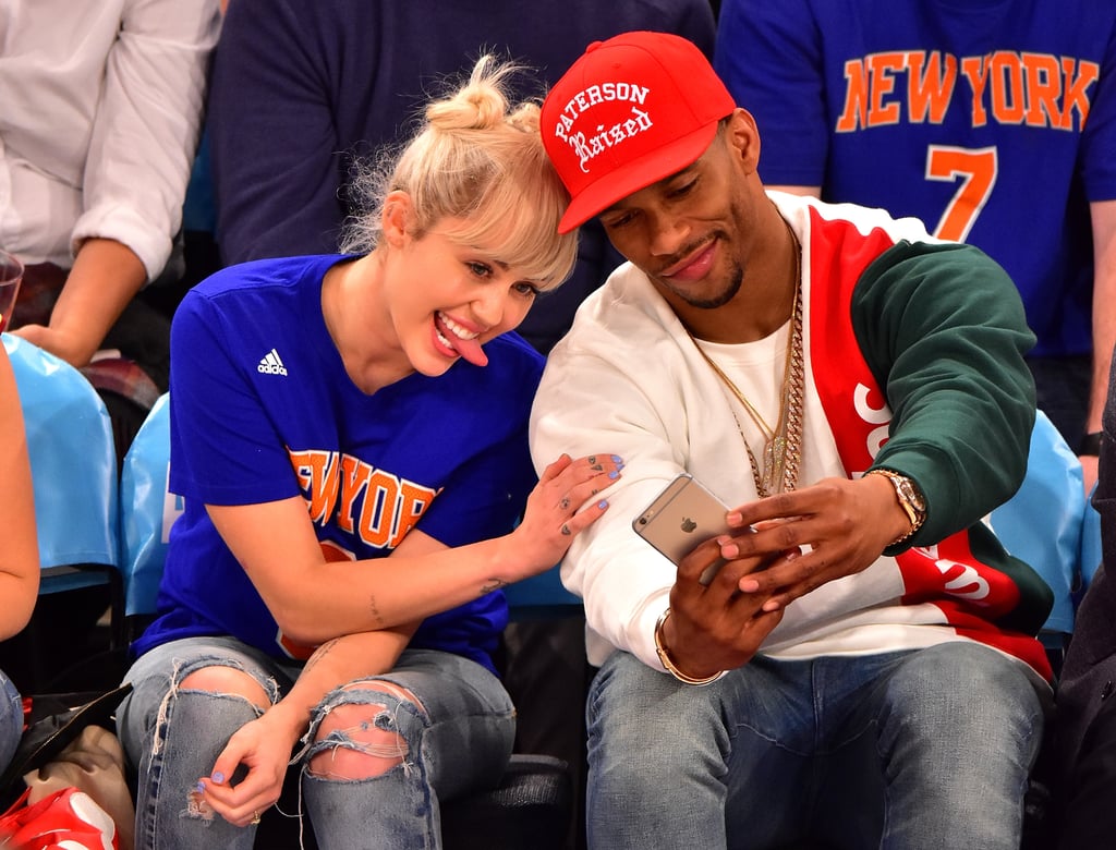 Miley Cyrus and Family at Basketball Game March 2016