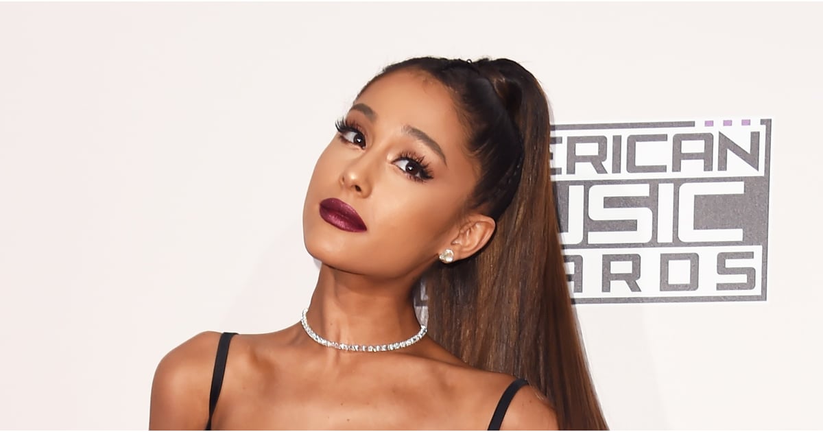 Ariana Grande Purple Wig August 2017  POPSUGAR Beauty UK