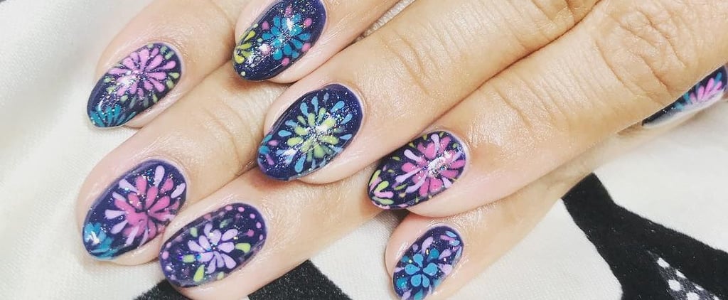 Firework Nail Art Ideas