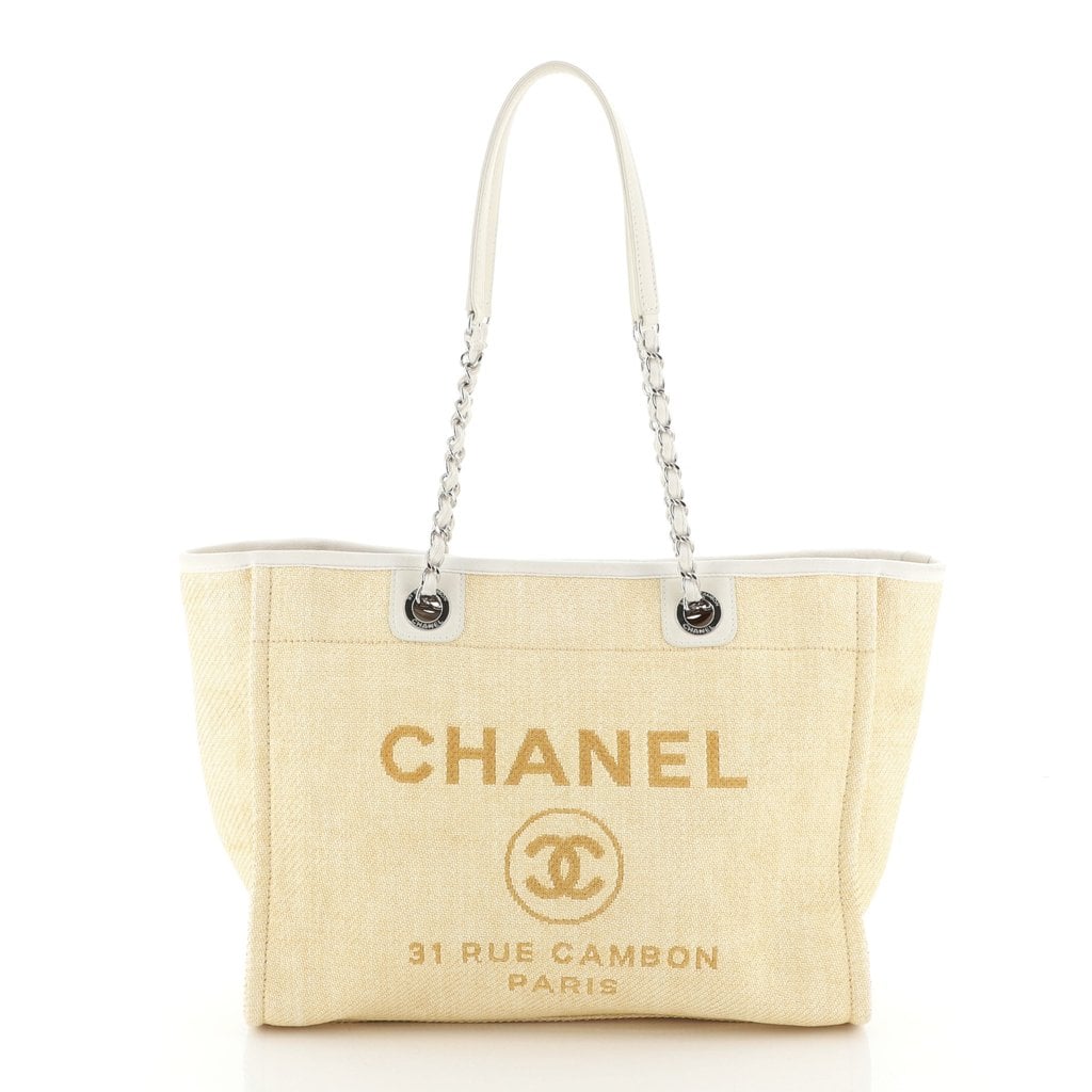 Chanel Deauville Small Raffia Tote | Vintage and Secondhand Chanel Bags ...