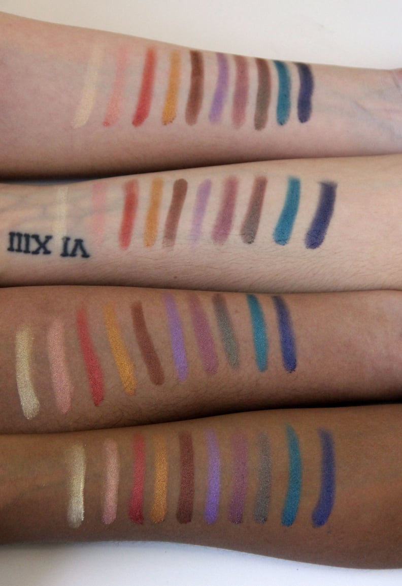 Urban Decay Afterdark Eye Shadow Palette Swatched on All Skin Tones