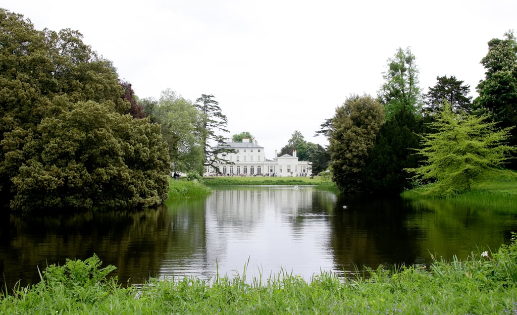 Views of the lake and Frogmore House, which is situated near Frogmore Cottage.