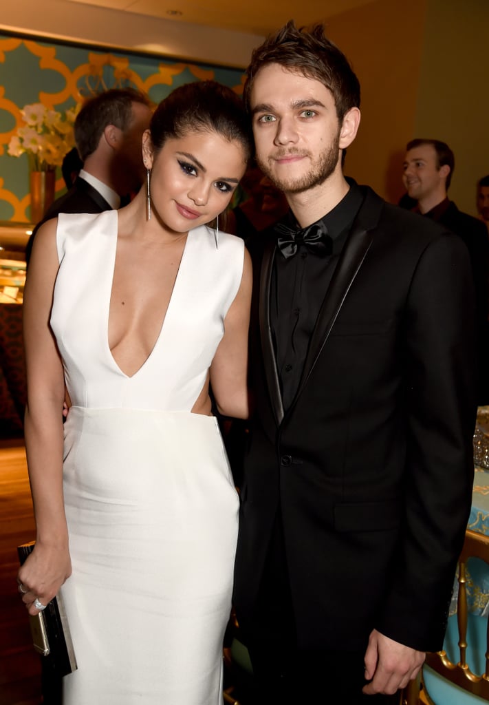 Selena and Zedd stayed close when they brought their rumored love to HBO's Golden Globes party in LA in January.