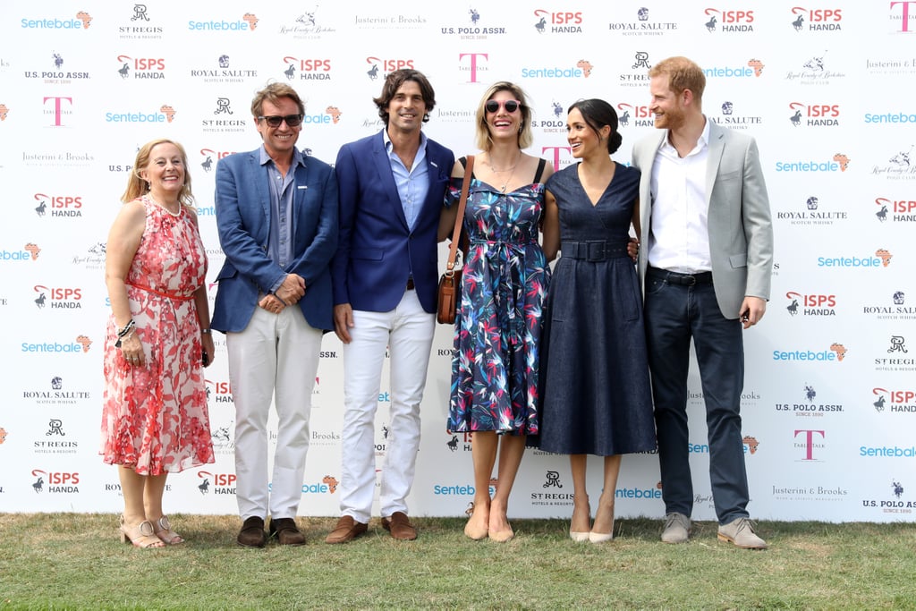 Prince Harry and Meghan Markle at Sentebale Polo 2018