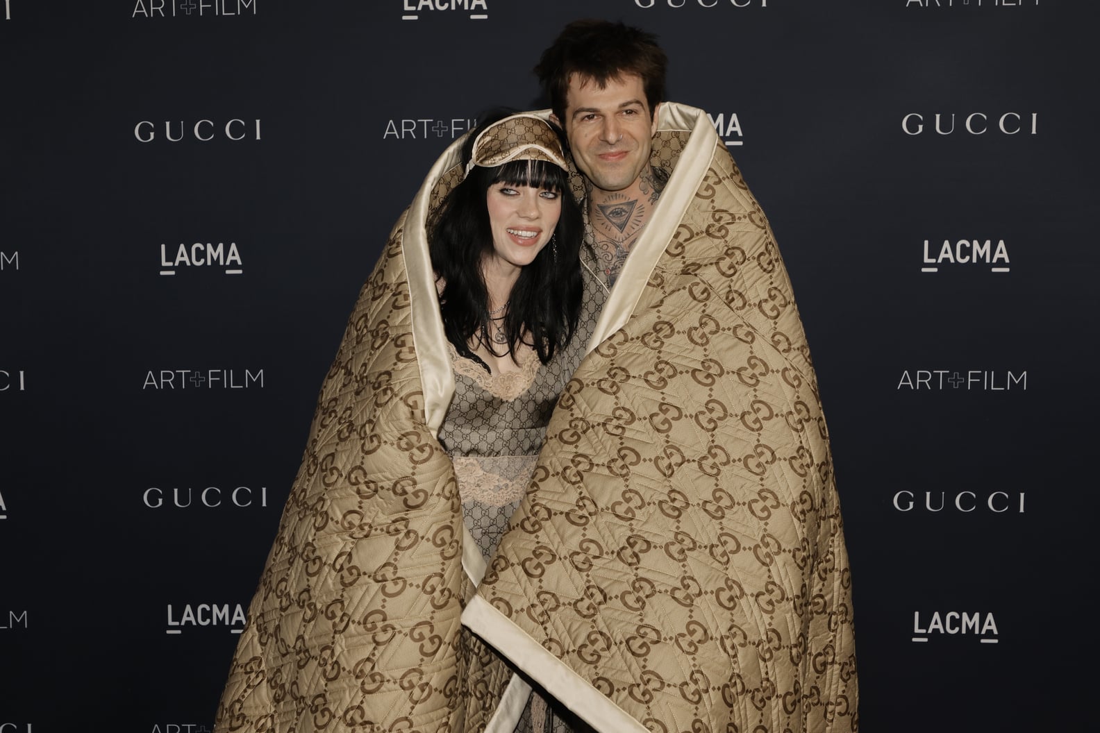 Billie Eilish, Jesse Rutherford in Matching Gucci at LACMA | PS Fashion