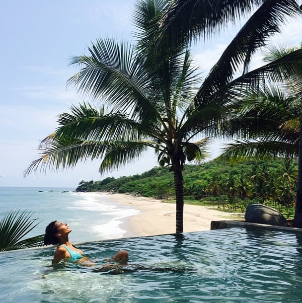 Alessandra Ambrosio took some time off poolside. 
Source: Instagram user alessandraambrosio