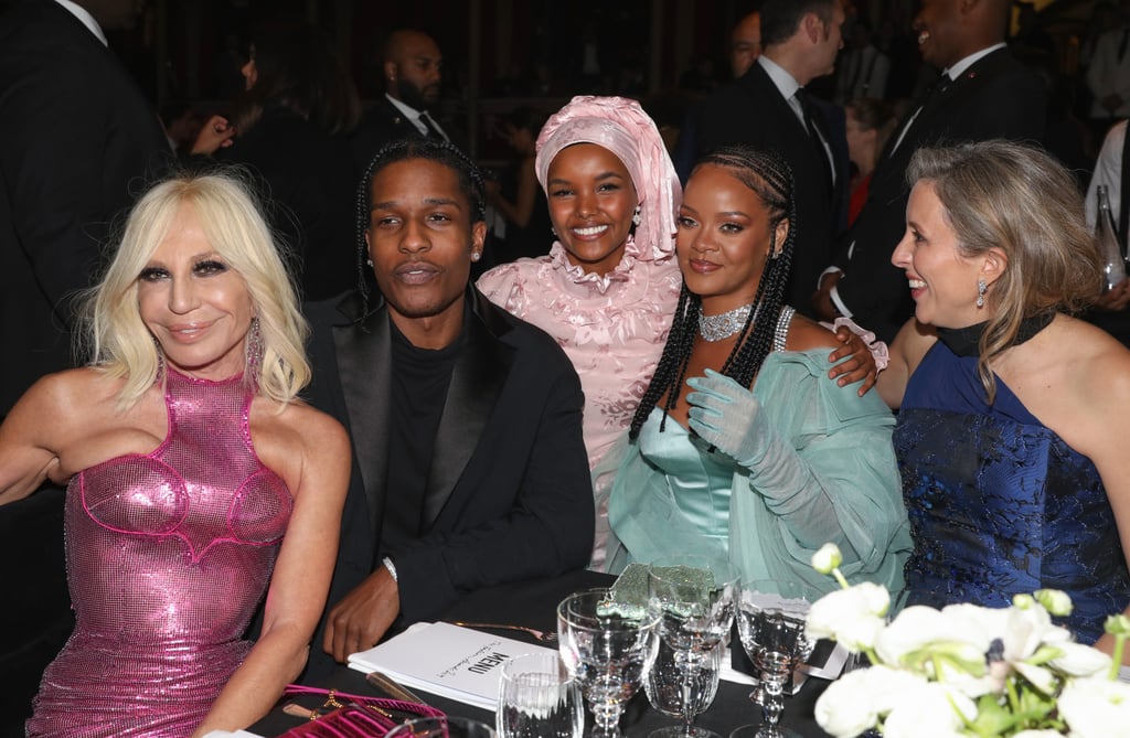 Donatella Versace, A$AP Rocky, Halima Aden, Rihanna, and Stephanie Phair