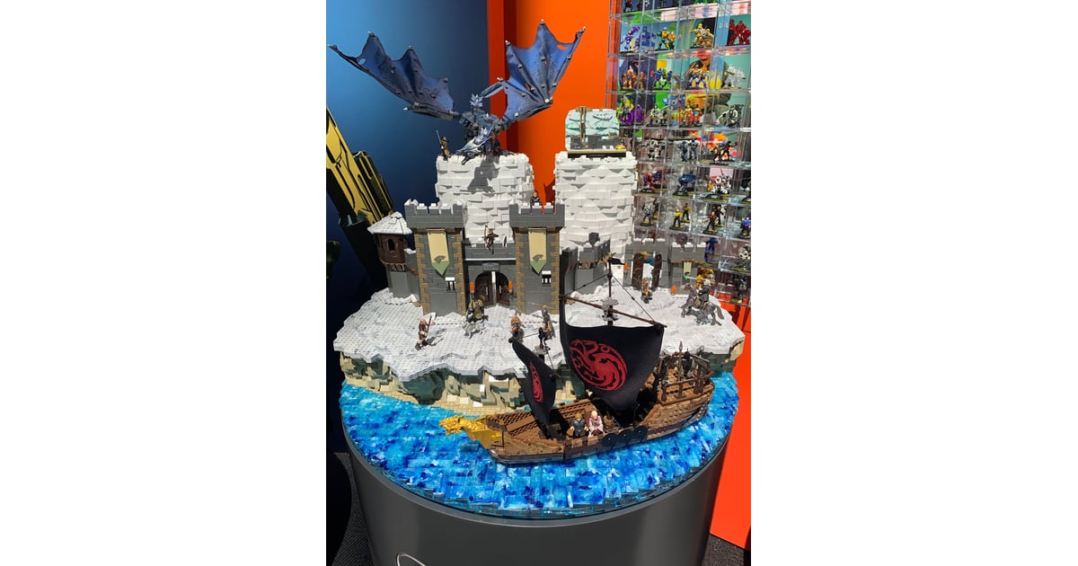 mega construx game of thrones ice viserion showdown building set