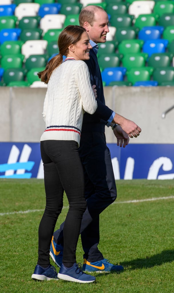 Kate Middleton's White Sweater in Northern Ireland
