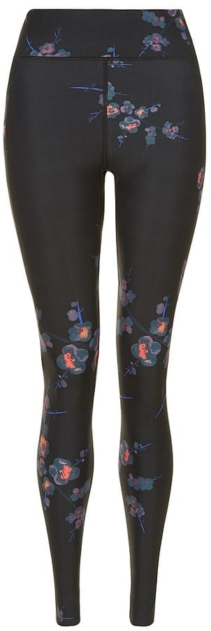 Zero Gravity Running Leggings - Black Tech Floral Print, Women's Leggings