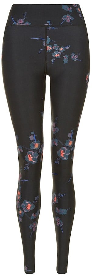 Zero Gravity Running Leggings - Black Tech Floral Print