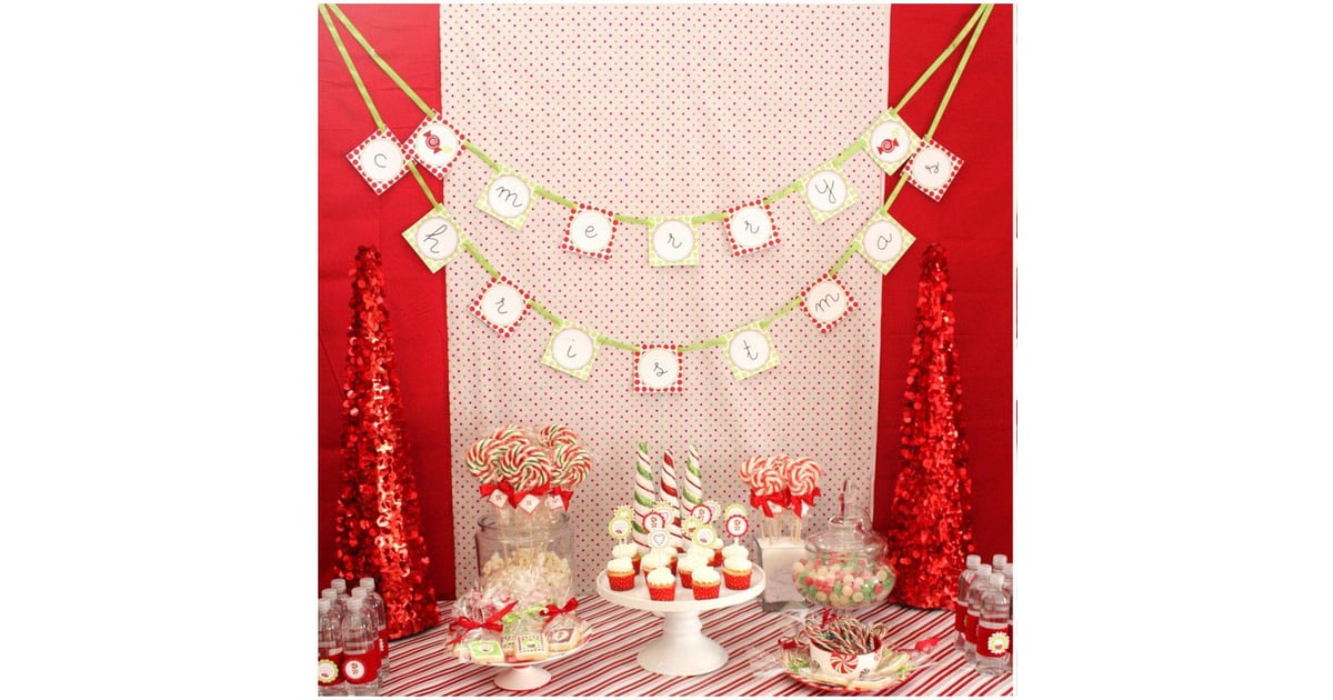 Candy Christmas Dessert Table | Christmas Party Ideas For Kids