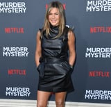 Jennifer Aniston's Not Sweating in This Little Leather Minidress, but Uh, I Am