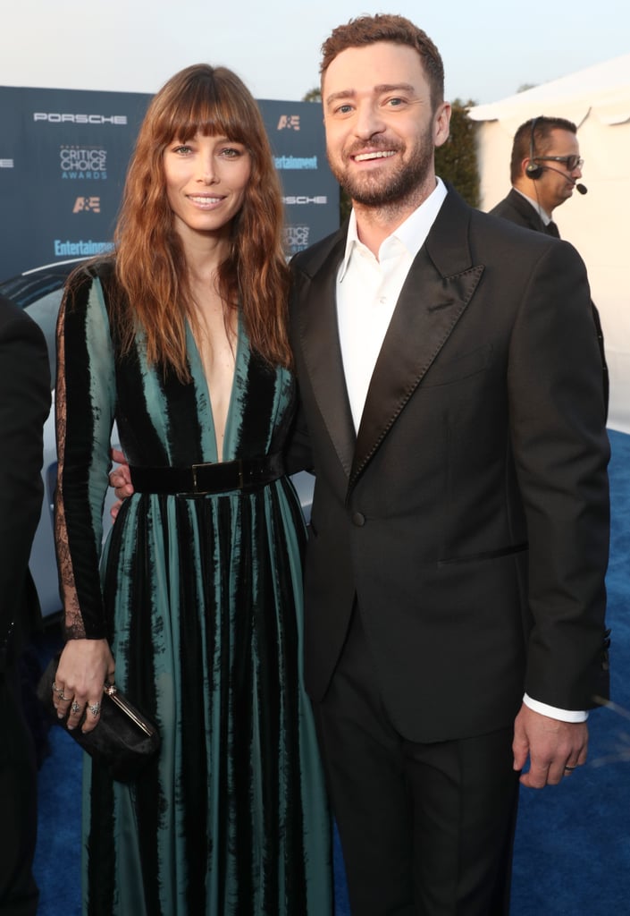 Justin Timberlake and Jessica Biel at 2017 Critics' Choice