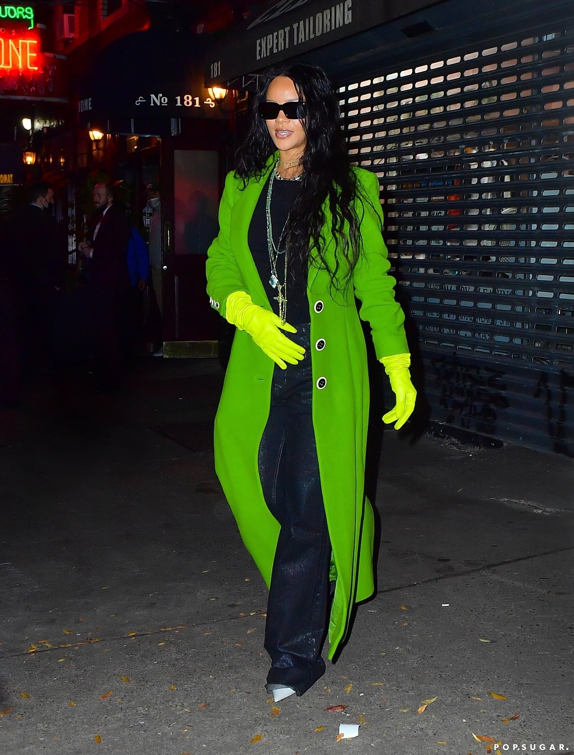 Neon shop green parka