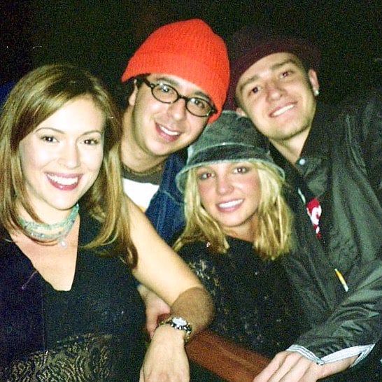 Alyssa Milano Photo With Britney Spears Justin Timberlake