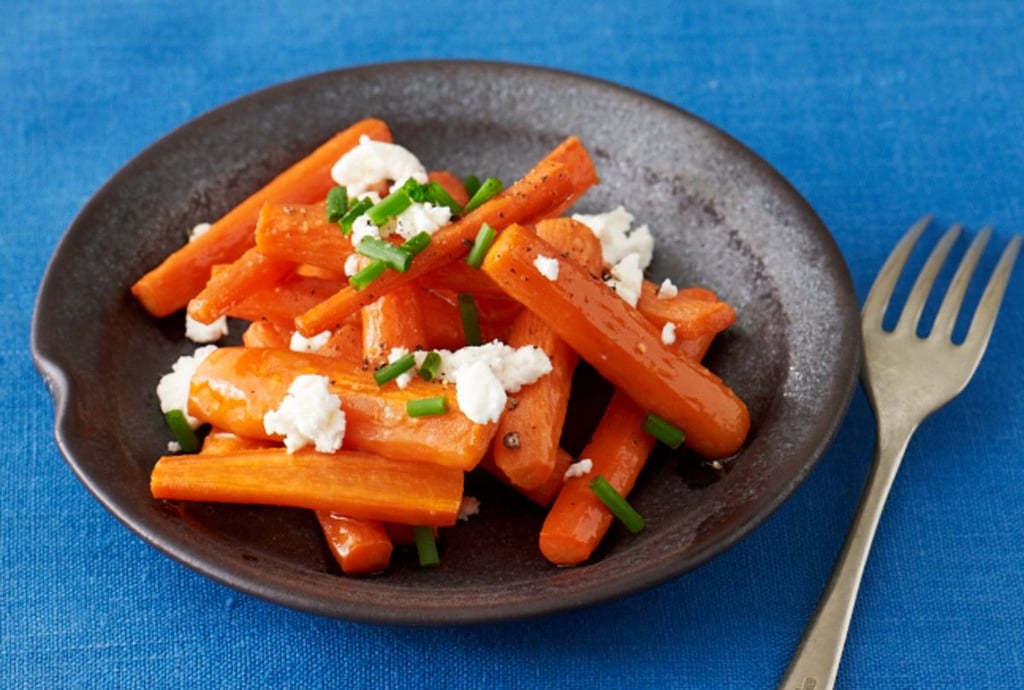 Side Dish: Maple-Roasted Carrots With Goat Cheese