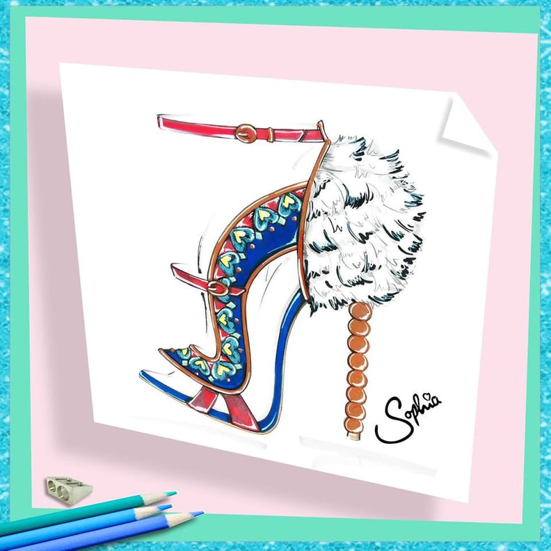 A Sketch of the Fantasy Bra Catia Shoe