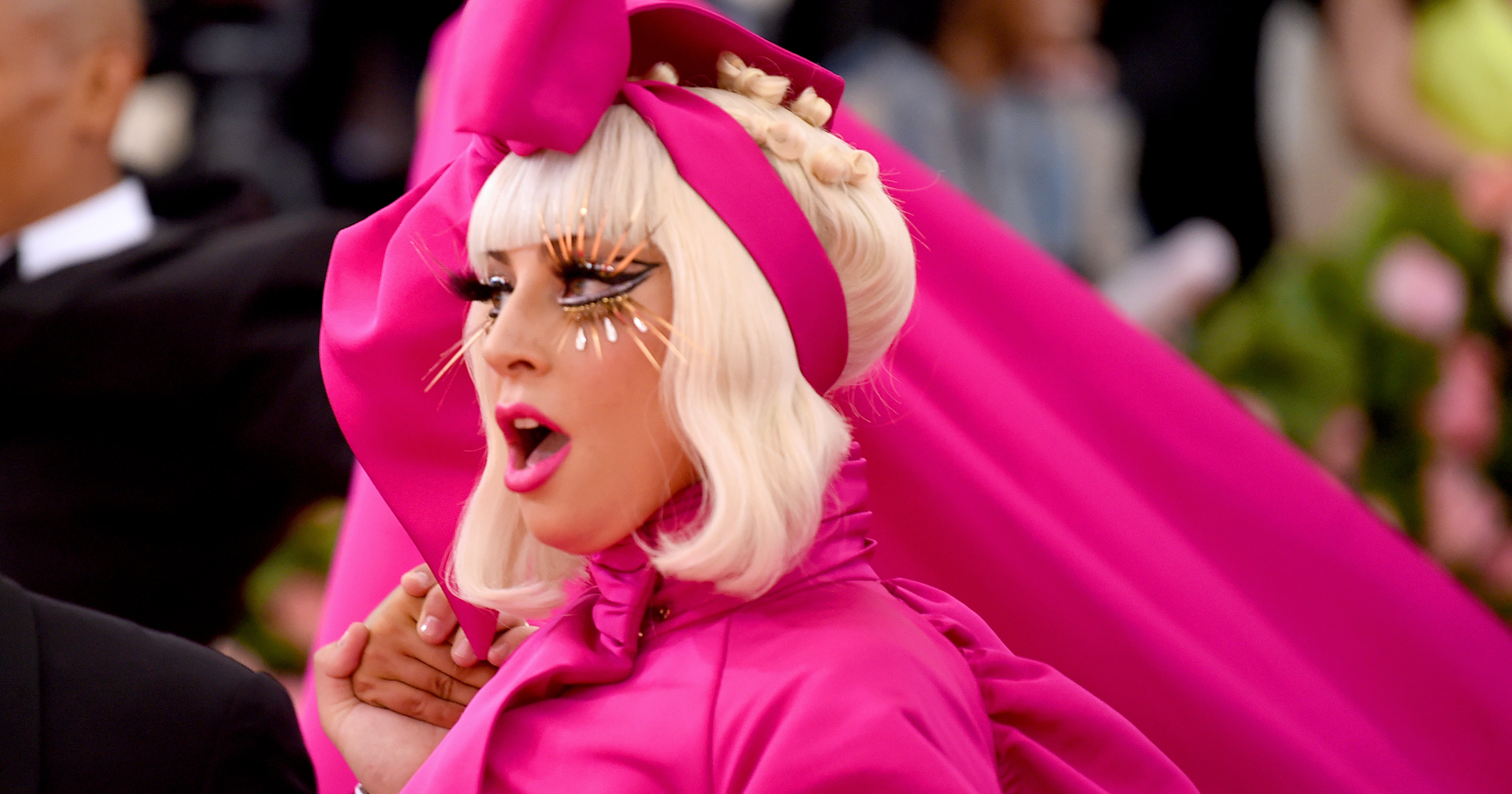 lady gaga bow dress Hair Bows Met Gala 2019 stylecode:D1755