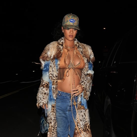 Rihanna's 2000s-Inspired Bump-Baring Outfit
