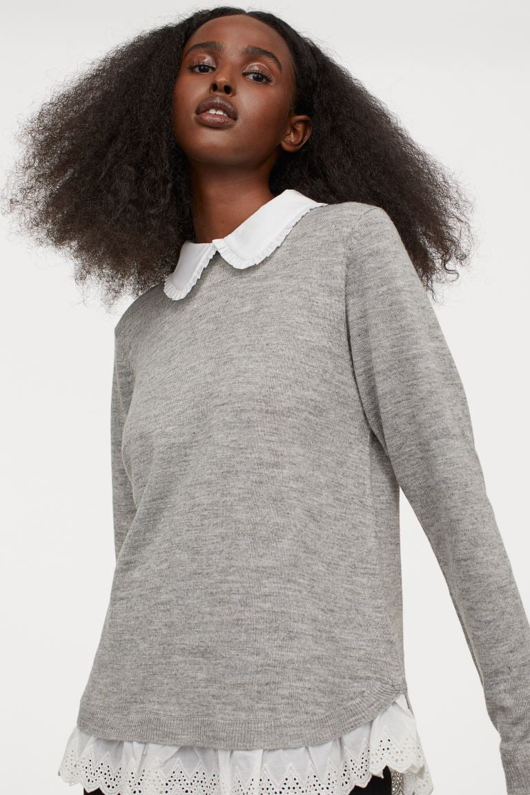 H&M Collar-Detail Sweater