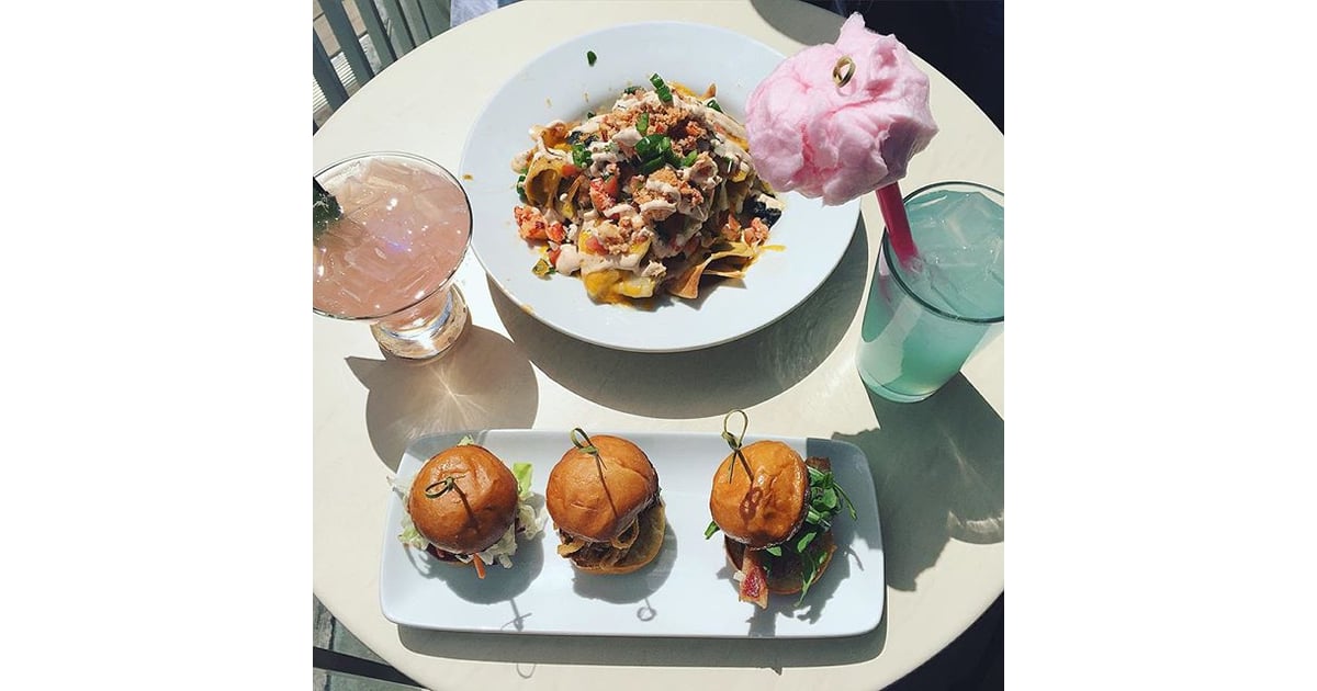 Lobster nachos and cotton candy lemonade at Cove Bar Best SitDown