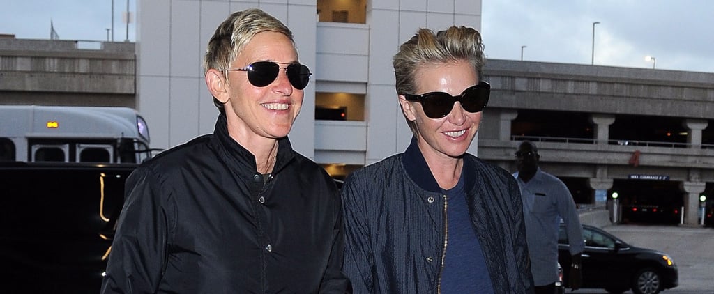 Ellen DeGeneres and Portia de Rossi in LA July 2016