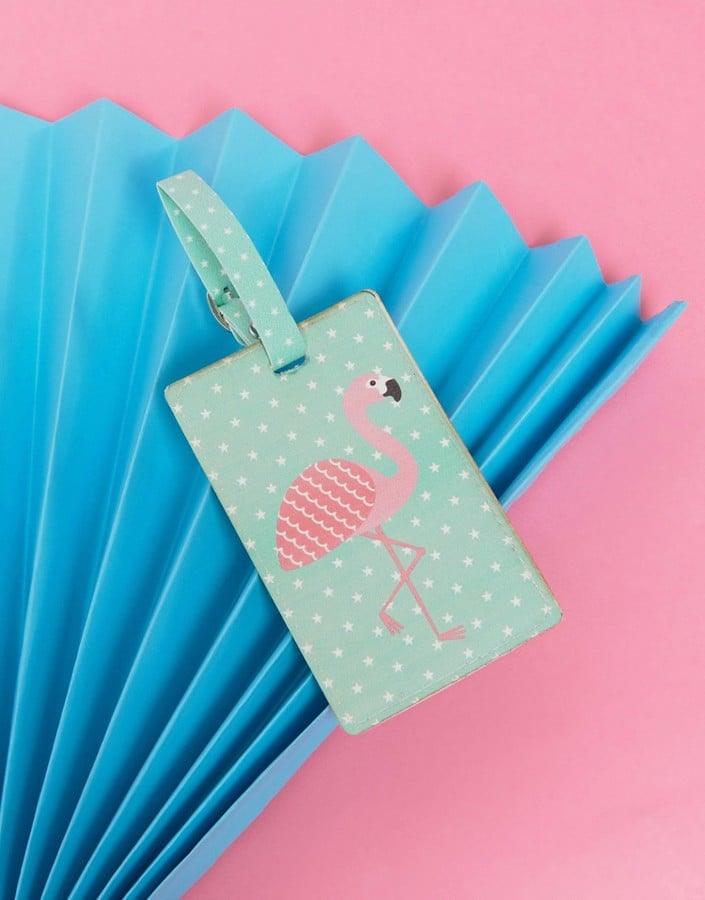 Flamingo Luggage Tag
