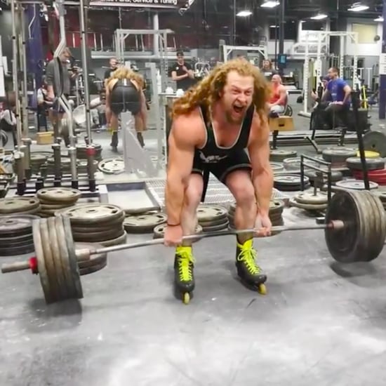 Jon Call Deadlifts 495 Pounds on Rollerblades | Video