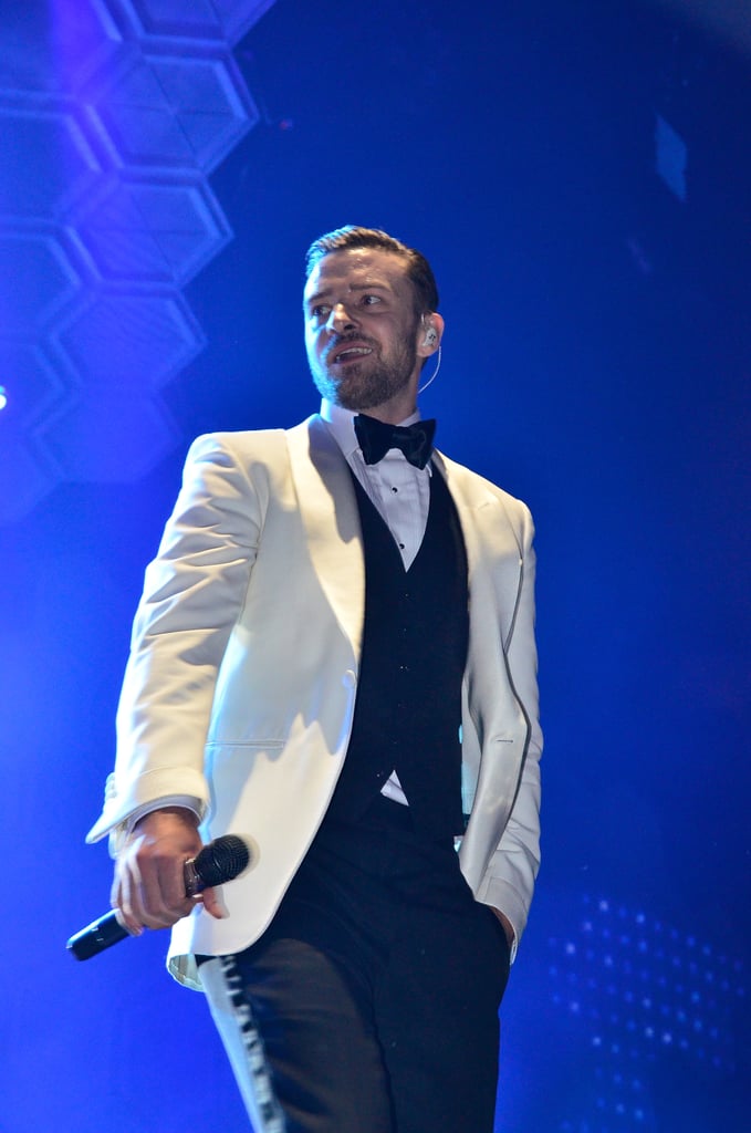 Justin Timberlake kicked off his The 20/20 Experience world tour in a wardrobe comprised entirely of Tom Ford — all 600 pieces of it!