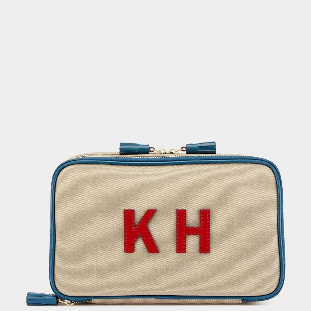 Anya Hindmarch Bespoke Walton Wash Bag ($635)
Monograms are everywhere right now and your loved ones most definitely deserve an upgraded beauty bag to take on their next trip (or just to the office). Personalize this two-part canvas case for your closest traveler pals and all their beauty essentials.