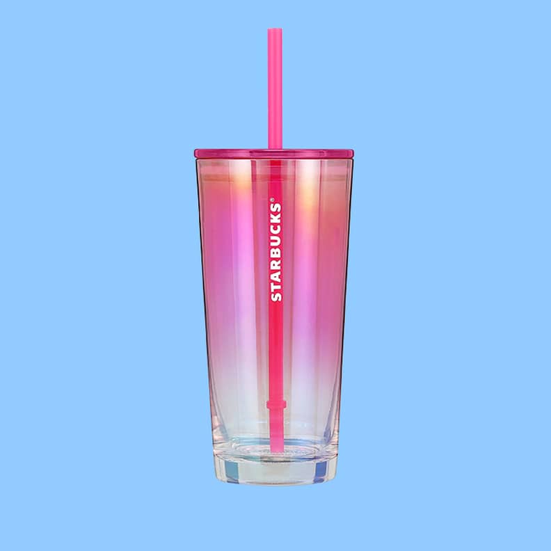 Starbucks 2021 Spring Release Pink Glass Twist Ombre 18 Oz 