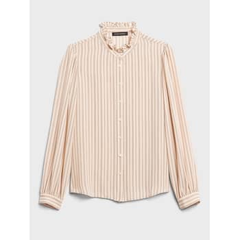 Best Long-Sleeved Blouses From Banana Republic | POPSUGAR Fashion