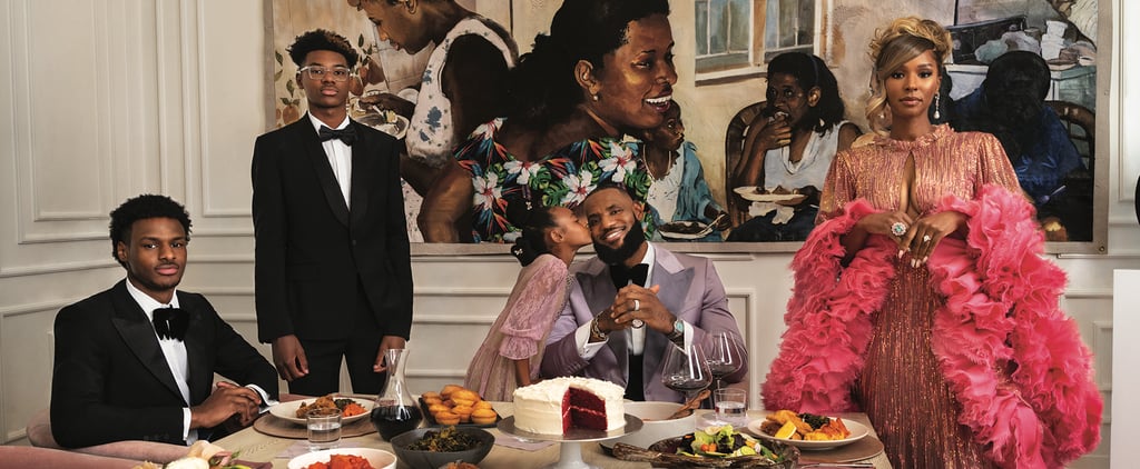 LeBron and Savannah James Pose With Their "Dope Family" For an At-Home Photo Shoot