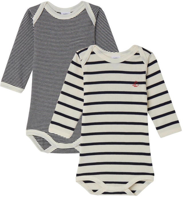 Petit Bateau Pack of 2 Onesies ($17)