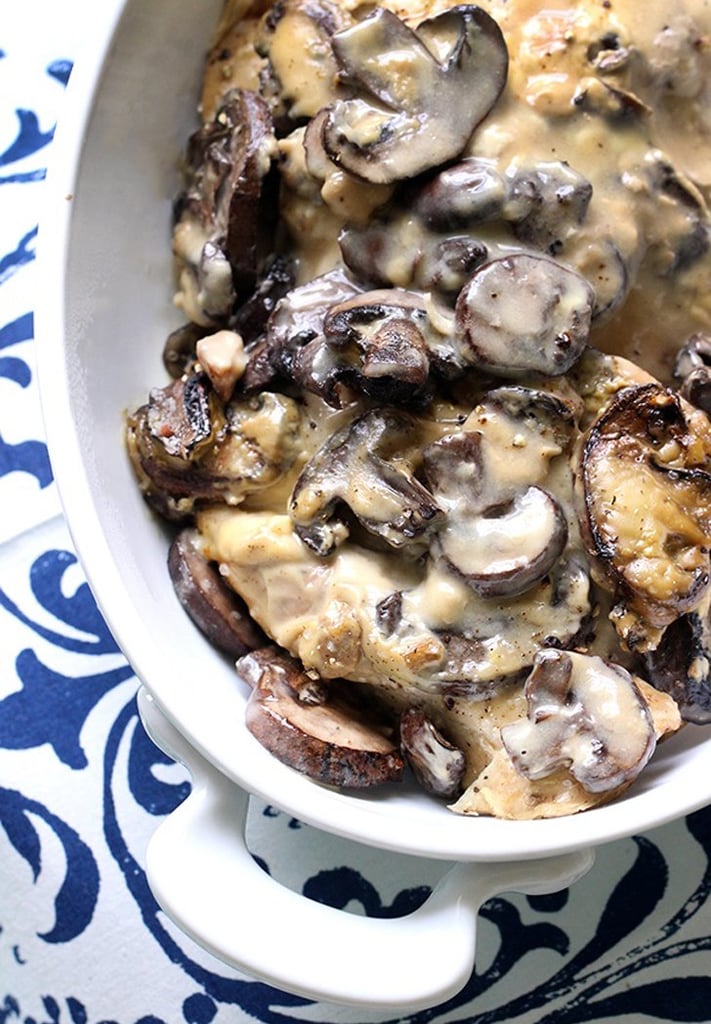 SlowCooker Mushroom Chicken Fall Chicken Recipes POPSUGAR Food
