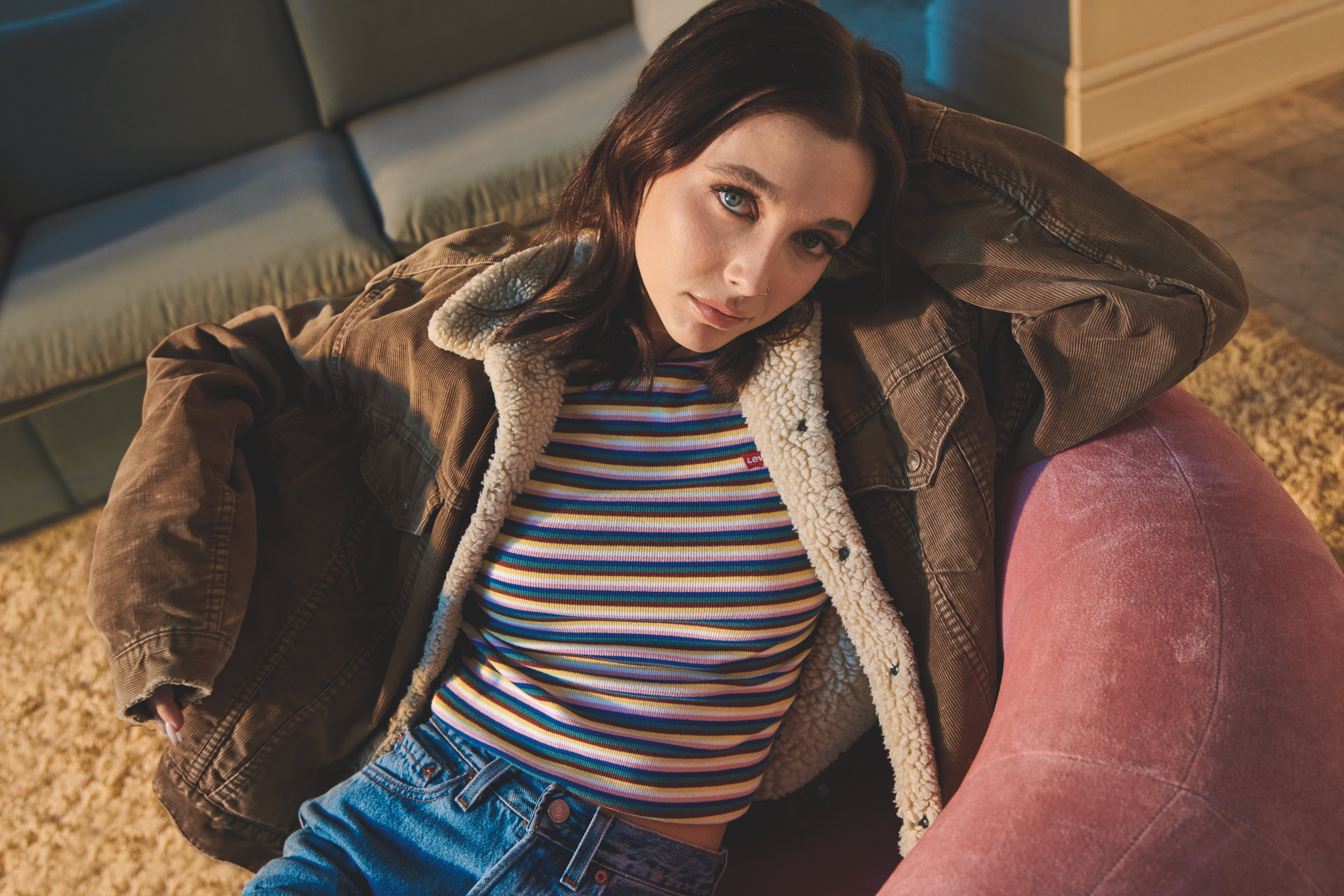 Emma Chamberlain stars in the Levi's Gold Tab Campaign