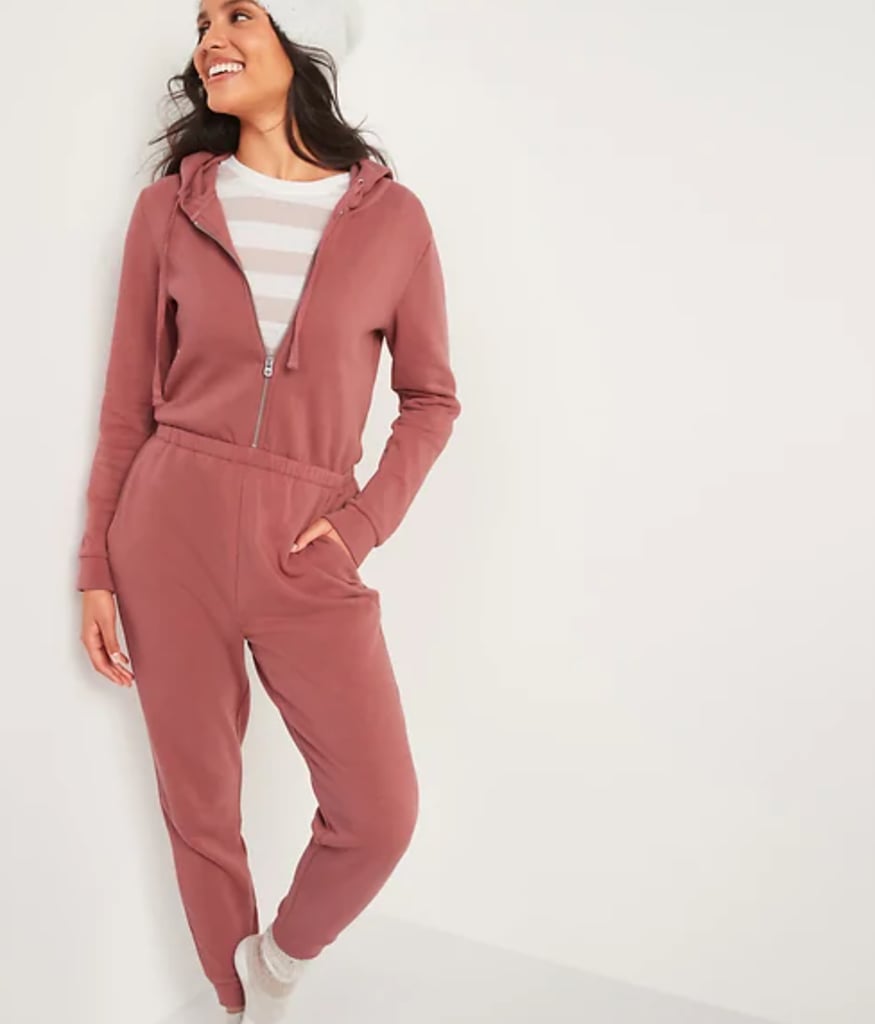 Cozy Zip-Front Hoodie Jumpsuit