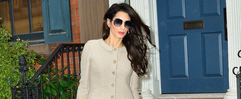 Amal Clooney Tweed Skirt Suit