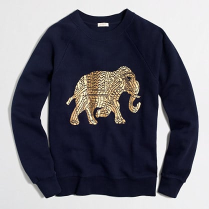 Factory Metallic Elephant Sweatshirt